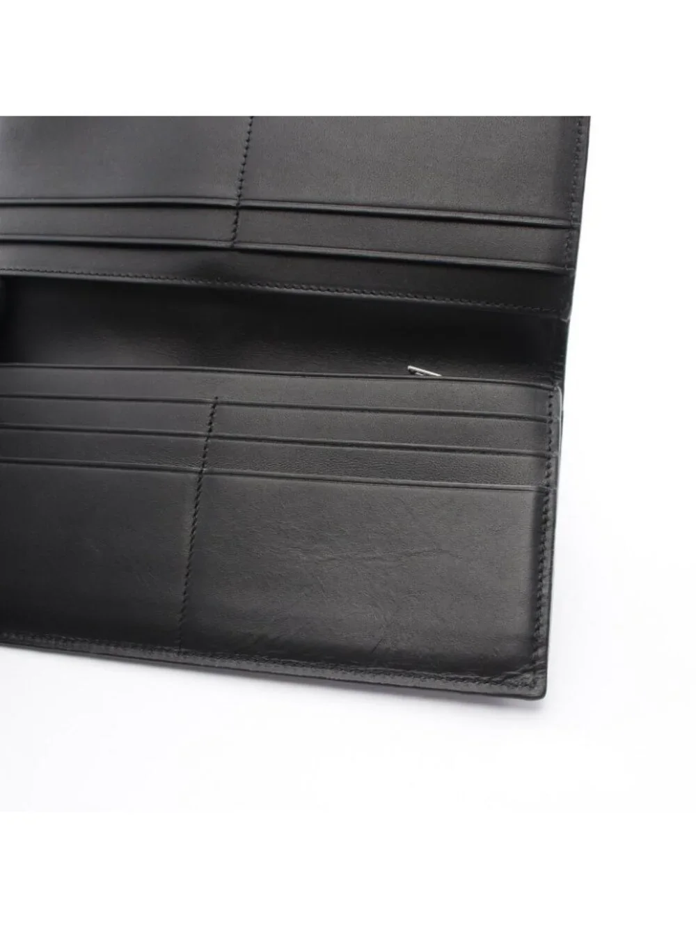 Loewe Bifold Wallet Long Horizontal Gray Leather